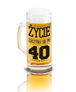 Kufel do piwa Życie zaczyna się po 40-tce