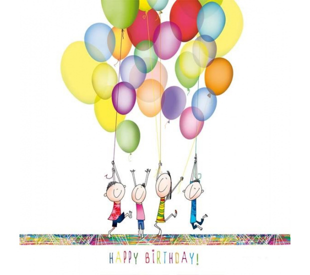 Kartka urodzinowa Balonowa impreza
