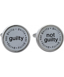Spinki do mankietów dla Prawnika Guilty - Not Guilty