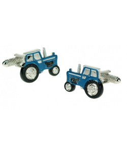 Spinki do mankietów Traktor niebieski