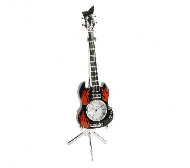 Zegar Gitara Elektryczna Mini