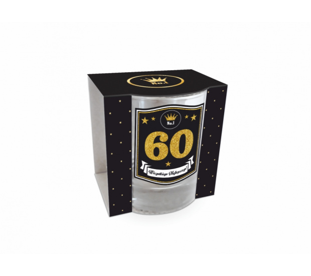 Szklanka do whisky Gold 60 urodziny