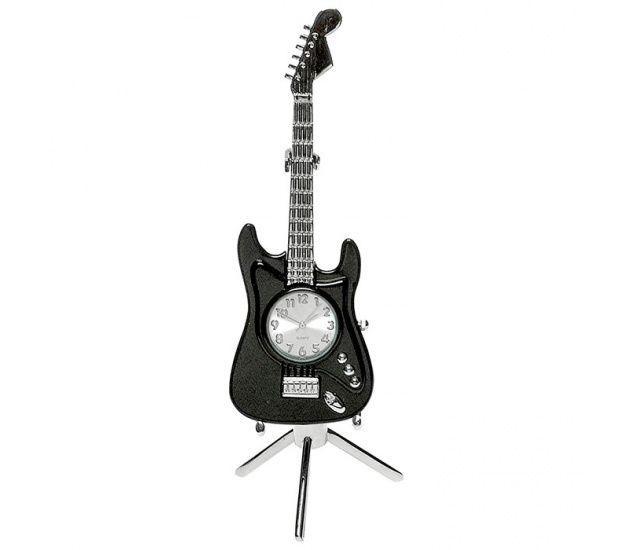 Zegar Mini Gitara Fender Czarna