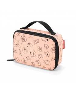 Lunch box Reisenthel kids thermocase cats and dogs rose, thermocase