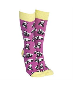 Skarpety Sock Society Panda fuksja