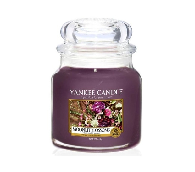 Świeca zapachowa Yankee Candle Moonlit Blossoms średnia 411g