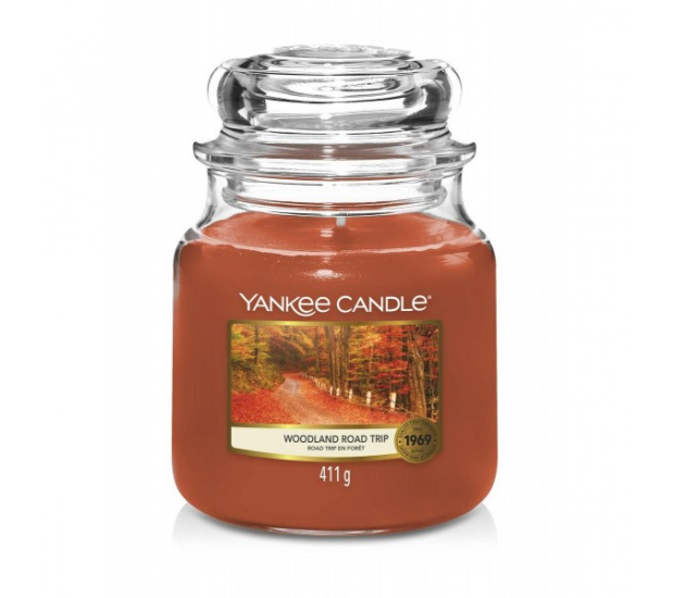 Świeca zapachowa Yankee Candle Woodland Road trip średnia 411g