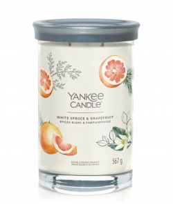 Świeca Yankee Candle White Spruce & Graperfruit Świąteczna Tumbler 